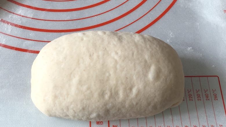 全麦豆沙软欧,放上卷好的面包,包起,捏好收口,收口朝下
