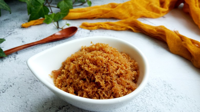 休闲小零食~鸡肉松,成品图。