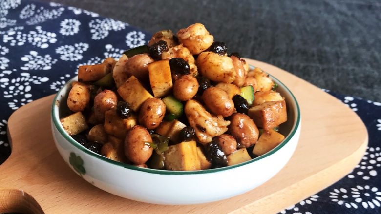 下饭小菜 豆豉什锦虾仁,豆豉什锦虾仁出锅了