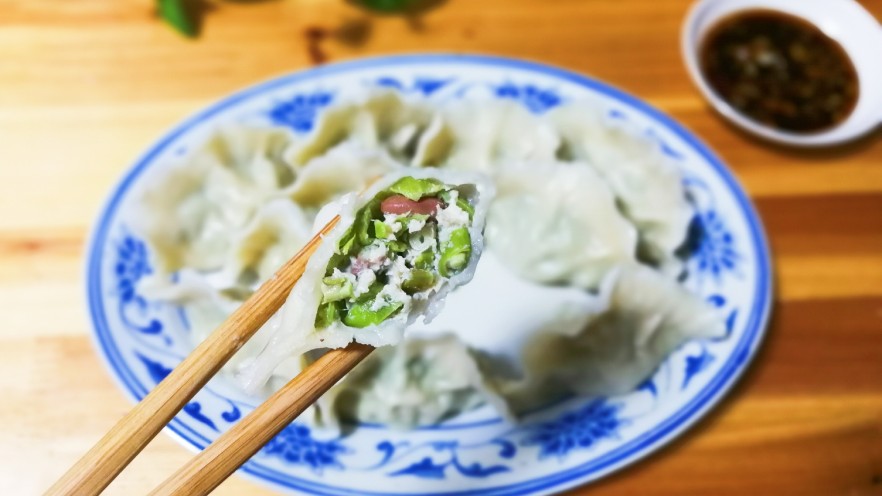 豇豆猪肉水饺