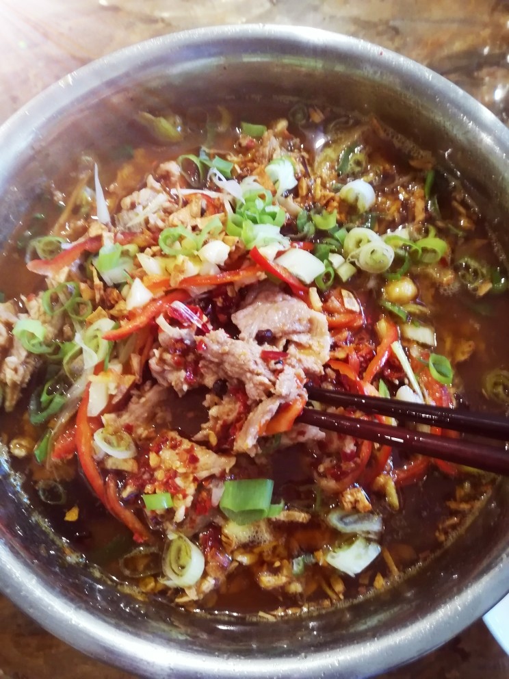 水煮肉片,成品照