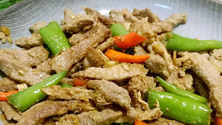 香辣可口的杭椒牛柳,香辣可口的杭椒牛柳完成了,快快品尝吧!