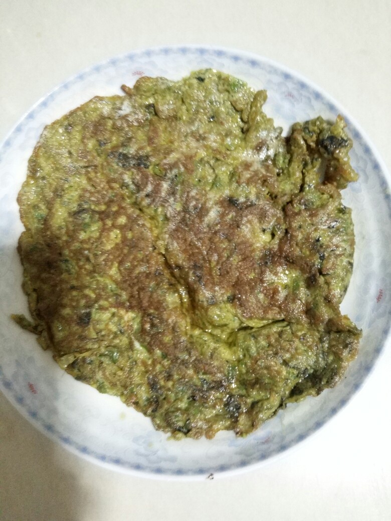 青椒紫苏煎鸡蛋