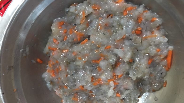 宝宝虾滑,搅拌