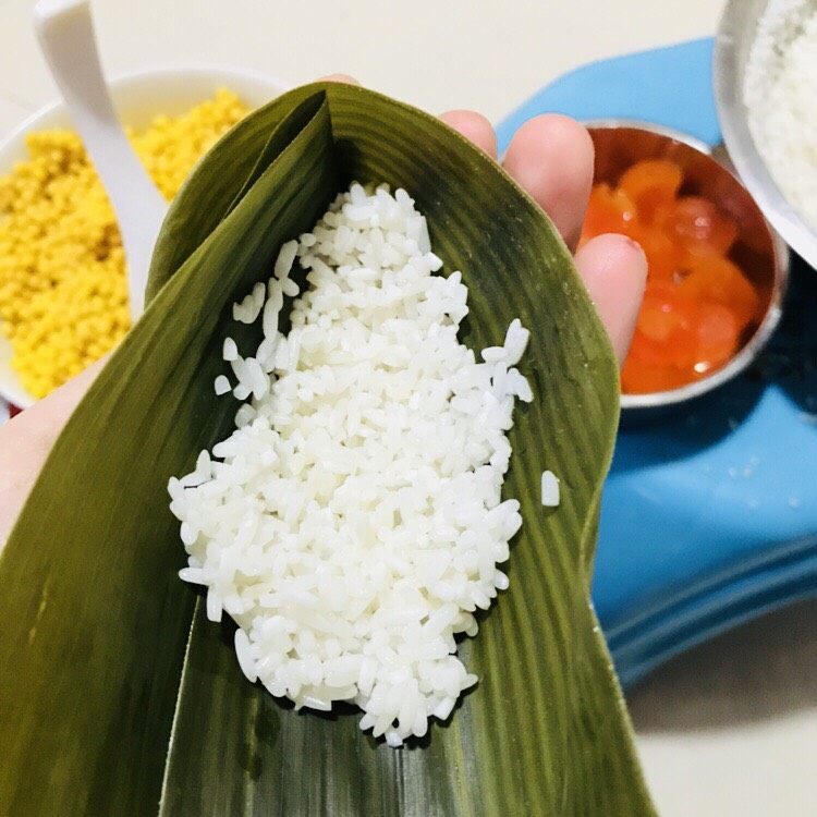 侨乡风味粽子,加入糯米