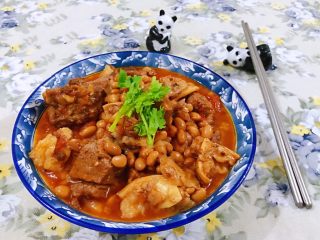番茄黄豆炖牛腩