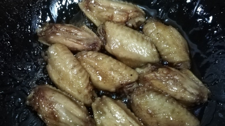 可乐鸡翅,收汁