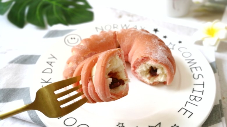 花环豆沙包,成品图!
