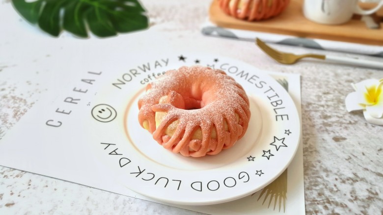 花环豆沙包,成品图!