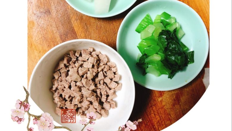 白萝卜牛肉面,切食材