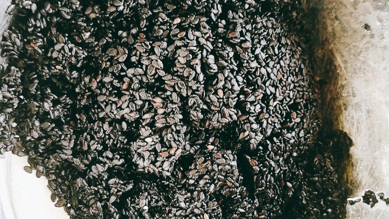 
烤黄豆版芝麻蓝莓豆奶
美颜降脂效果大不同
,<a style='color:red;display:inline-block;' href='/shicai/ 668'>黑芝麻</a>洗净沥干