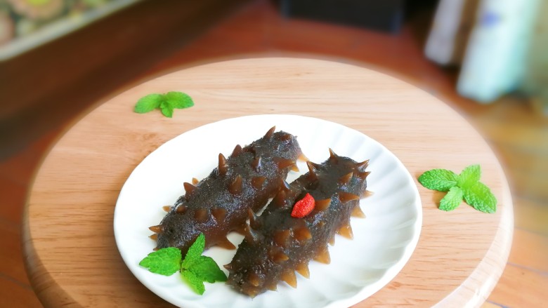 热水瓶水发海参,可以蘸生抽吃