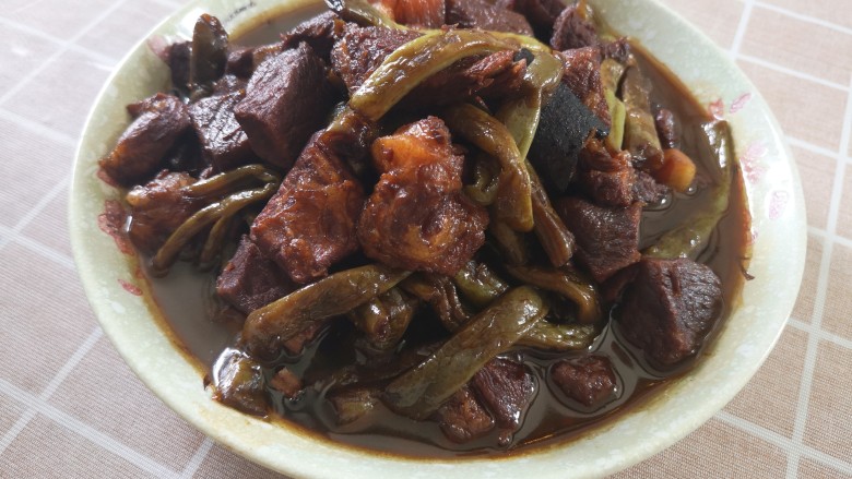 四季豆烧肉,口水都流出来啦😛😛😛