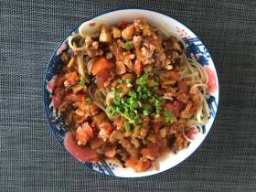 好吃的意大利蘑菇肉酱面