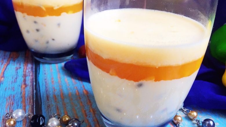 百香果慕斯杯,可以吃啦……