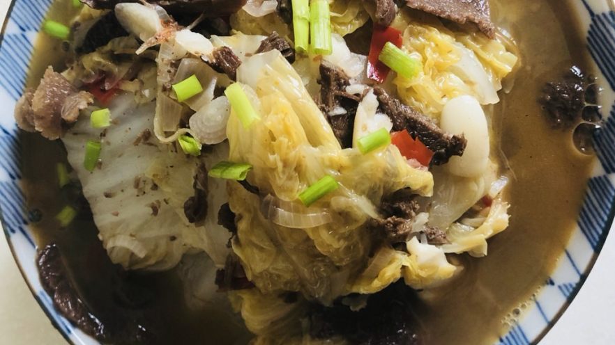 牛肉烧白菜
