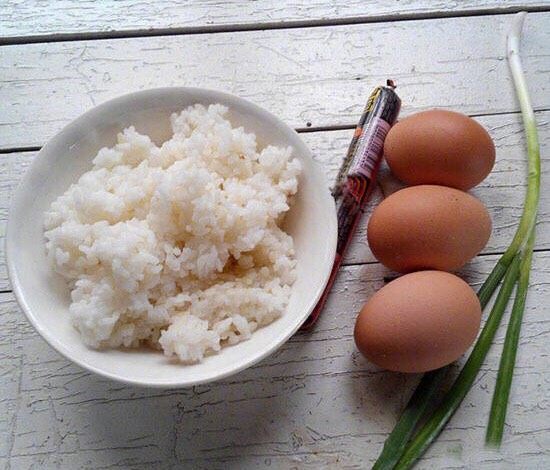 懒人蛋抱饭,准备好材料