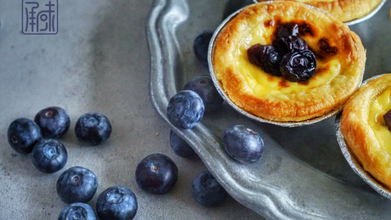 承味清新脱俗的蓝莓蛋挞，你怎能不心动？