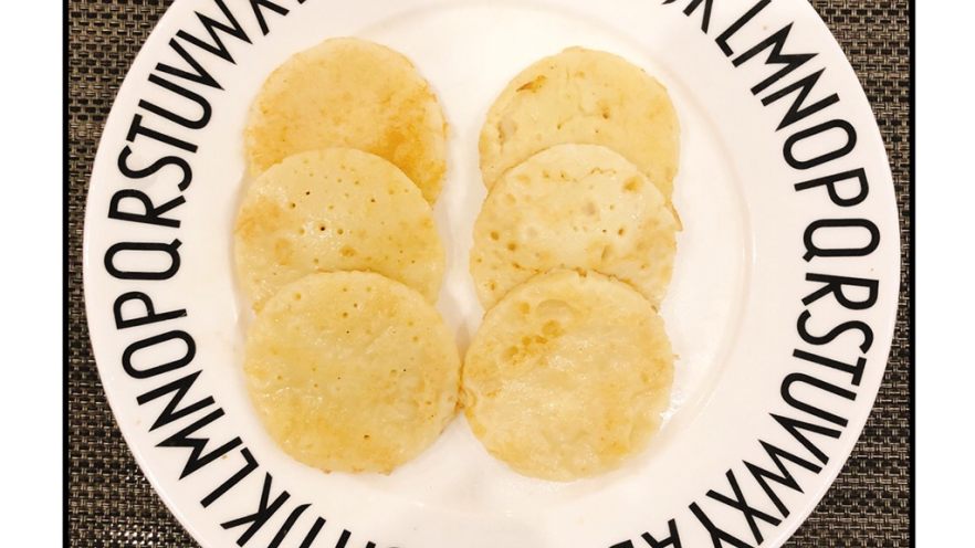 香蕉味小米鸡蛋饼