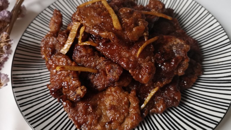 老式锅包肉,出锅摆盘~~