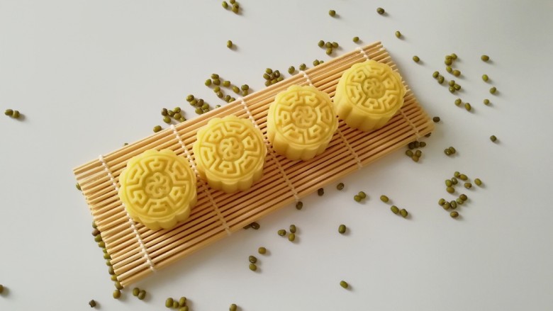 绿豆糕,自己制做零添加,更健康。