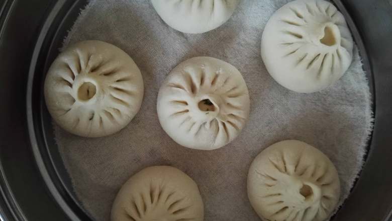 茴香肉包,锅中烧开水,放入包子蒸制18分钟即可。