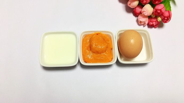 南瓜蛋羹,准备食材