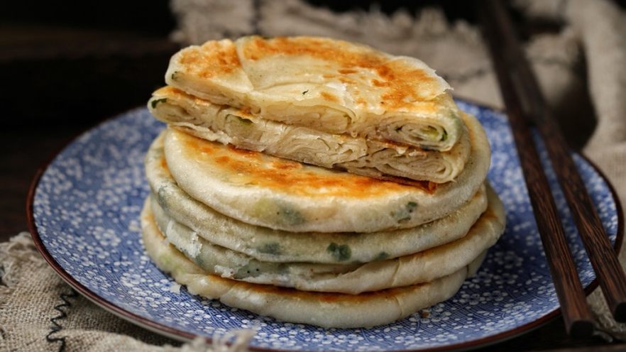 椒盐葱油饼