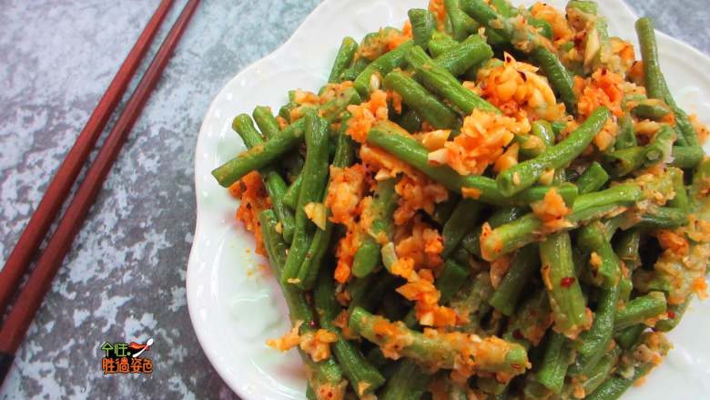 香辣蒜蓉蒸豆角,香辣蒜蓉蒸豆角,不一样的口感