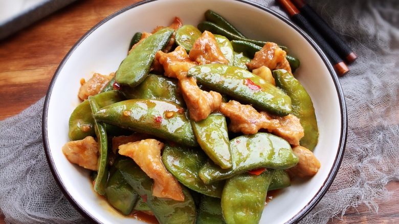 扁豆烧肉,家常味!