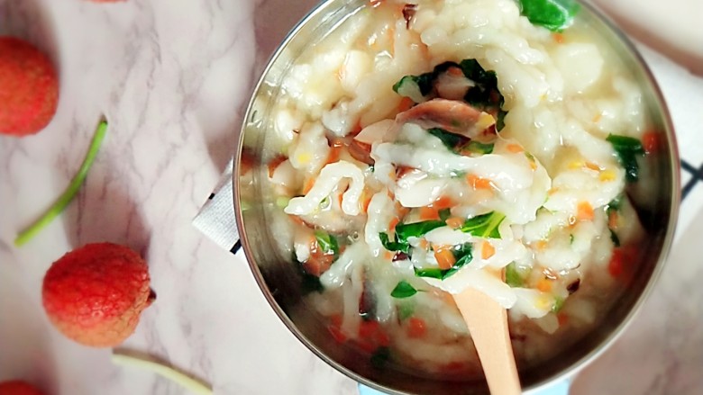 #宝宝辅食#杂蔬肉松面线