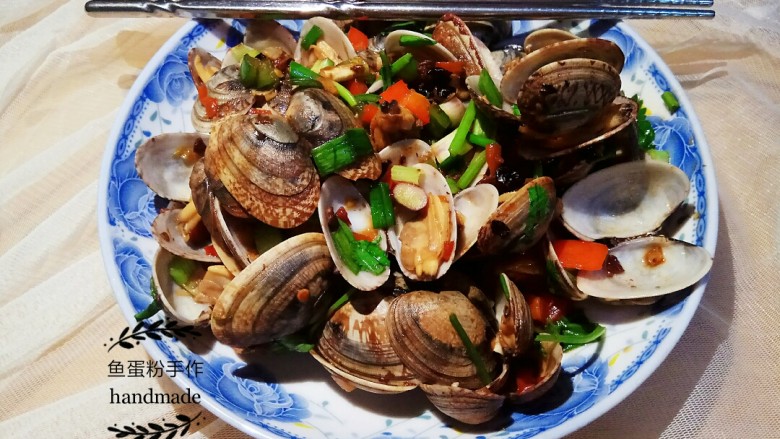 豆豉炒花甲,完成!