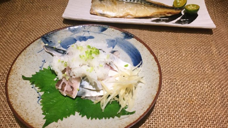 盐渍鲭鱼,盐渍鲭鱼、干煎鲭鱼,豆腐汤…忘了拍…