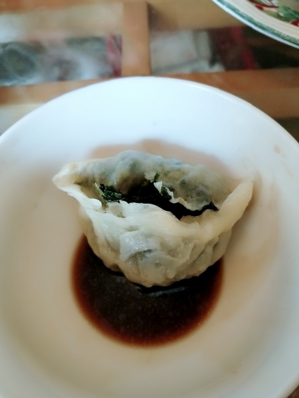 野菜人就菜馅大饺子
,超级好吃，蘸醋吃，超级好吃！完美！！！