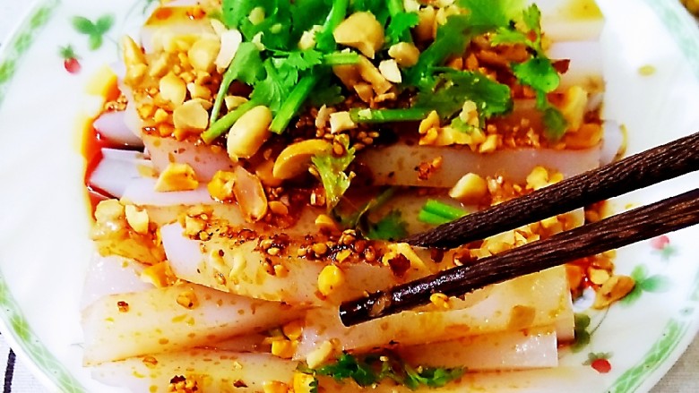 豌豆凉粉,成品图,是不是很有食欲