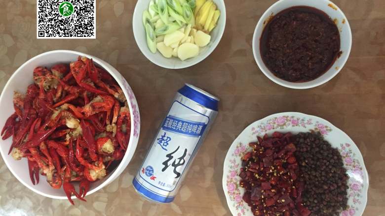 香辣小龙虾,原料一览
