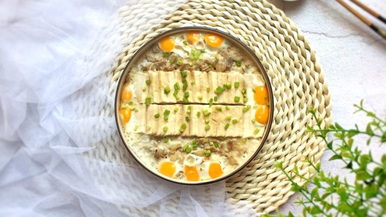 色香味俱全:肉末豆腐抱鹌鹑蛋,成品图。