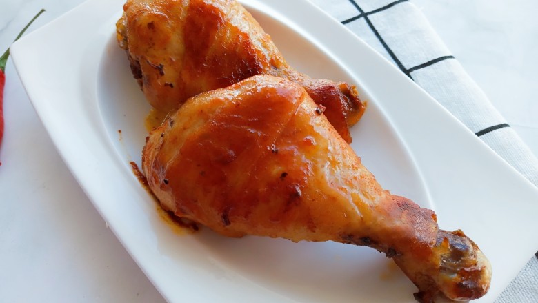 奥尔良烤鸡腿,成品