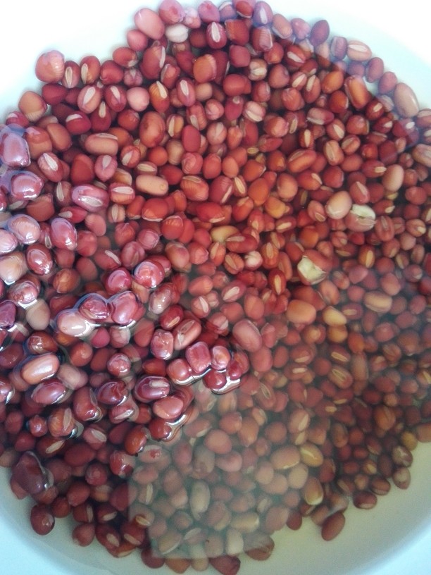 红豆薏米红枣汤,等小红豆泡发成原来两倍大就可以煮了