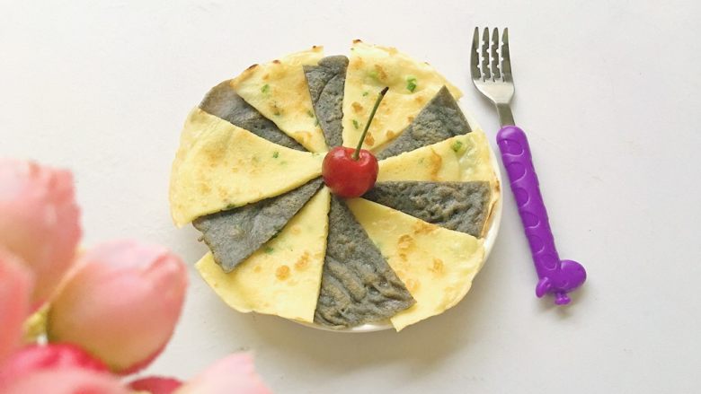 双色蛋饼