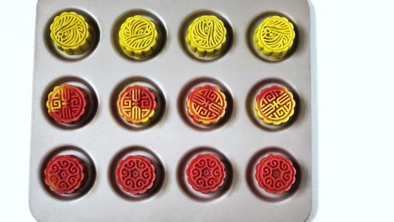 桃山皮月饼,成品图