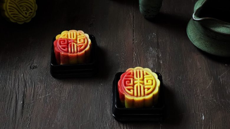 桃山皮月饼,成品图