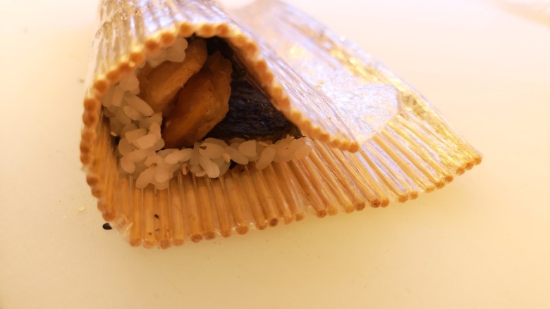 寿司蕃薯卷,卷起