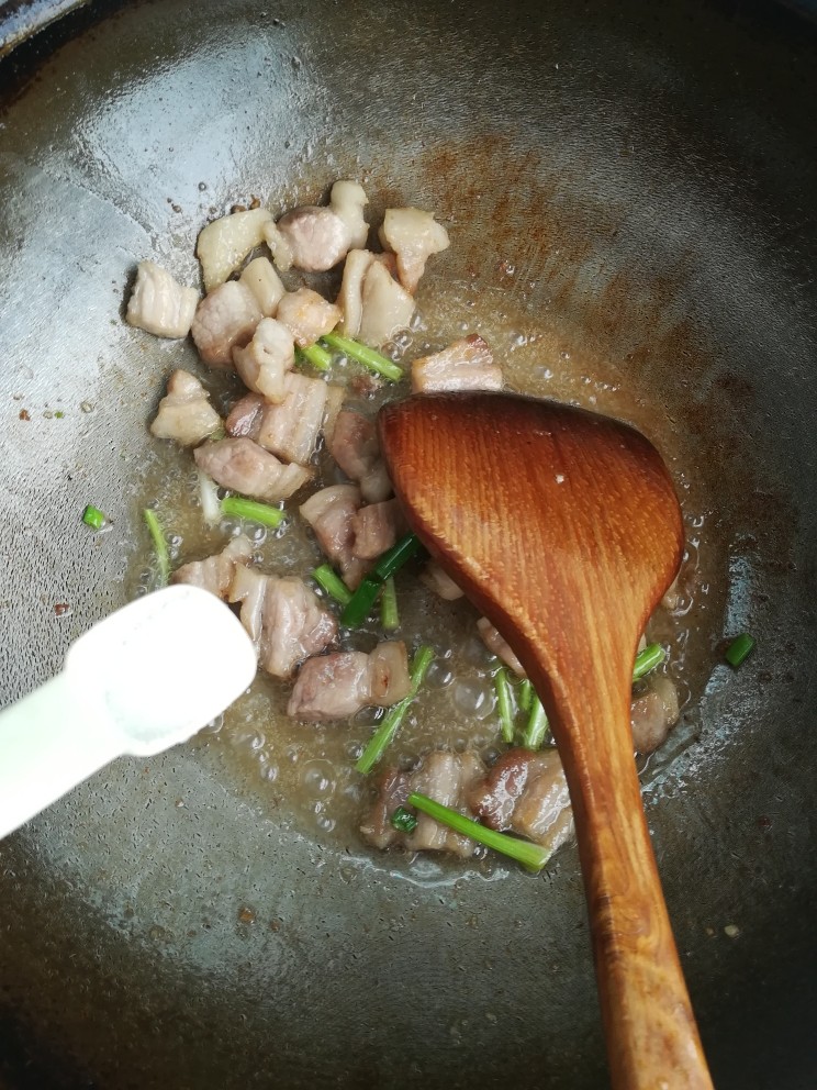 家常辣椒炒肉,放盐!!!!