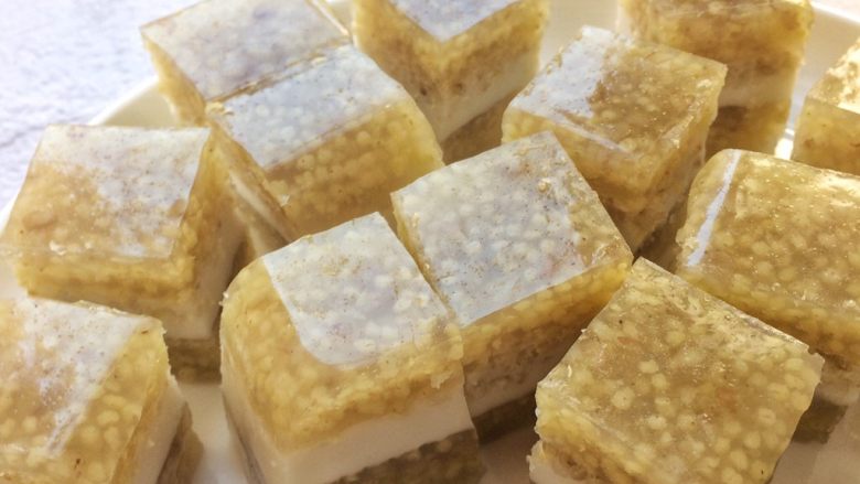 夏日小清新:藜麦金米马蹄糕,健康清新的小点心……