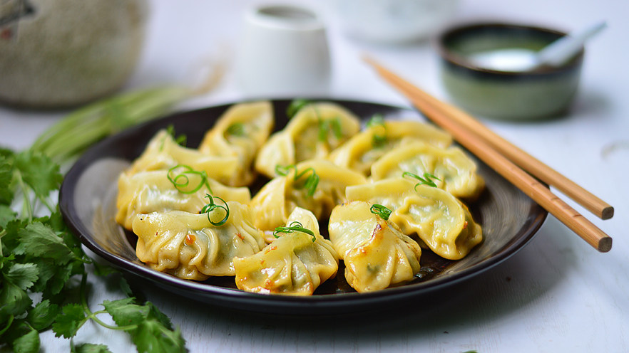 韭菜猪肉煎饺