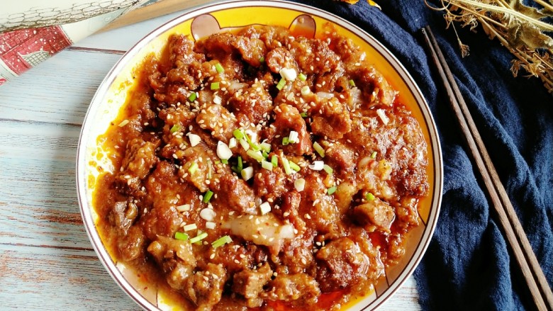粉蒸牛肉,完成~