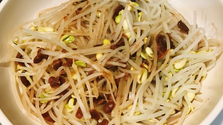 黄豆酱拌豆芽