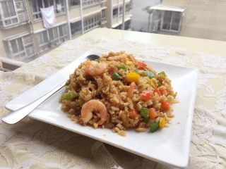 鲜虾蛋炒饭