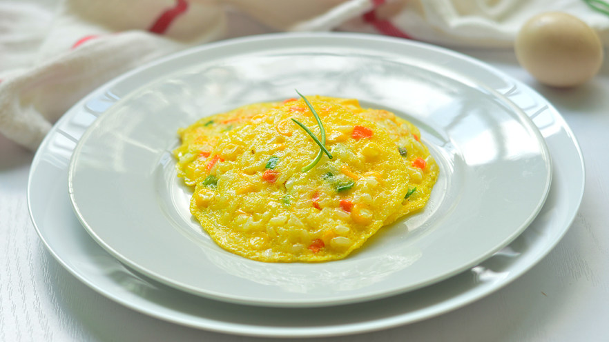 蔬菜米饭饼